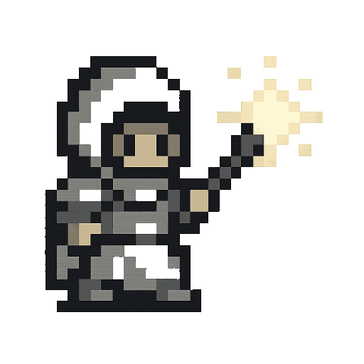 Wizard attacking