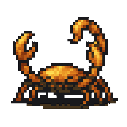 Amber Scorpion attacking