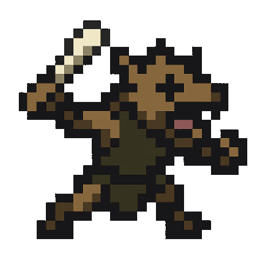 Gnoll attacking