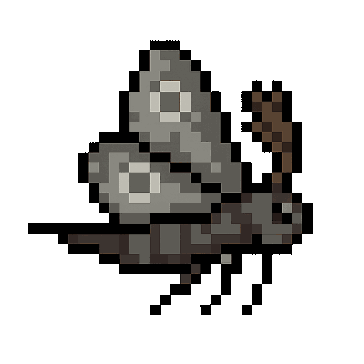 Grave Moth attacking