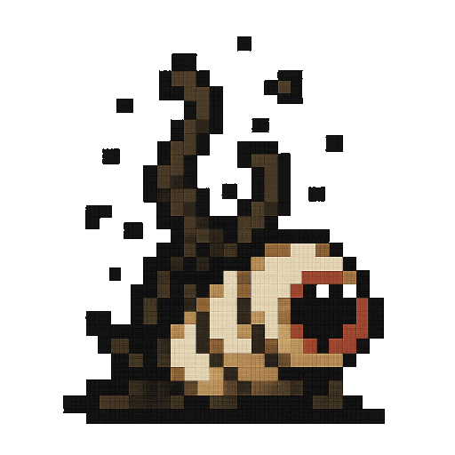Grub attacking