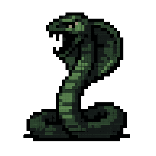 Serpent attacking