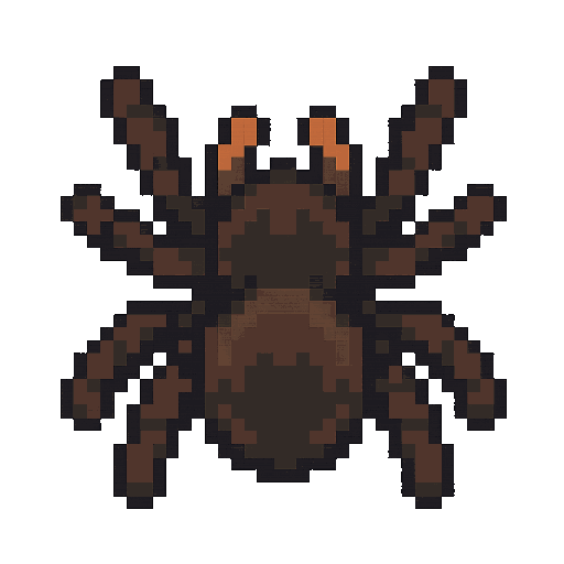 Tarantula attacking