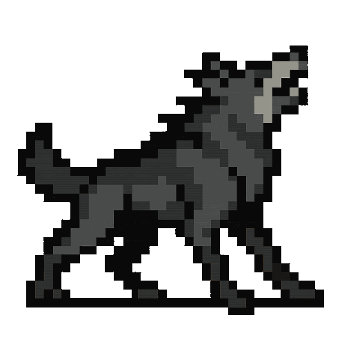 Wolf attacking