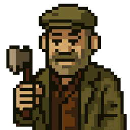 Sixpence with axe
